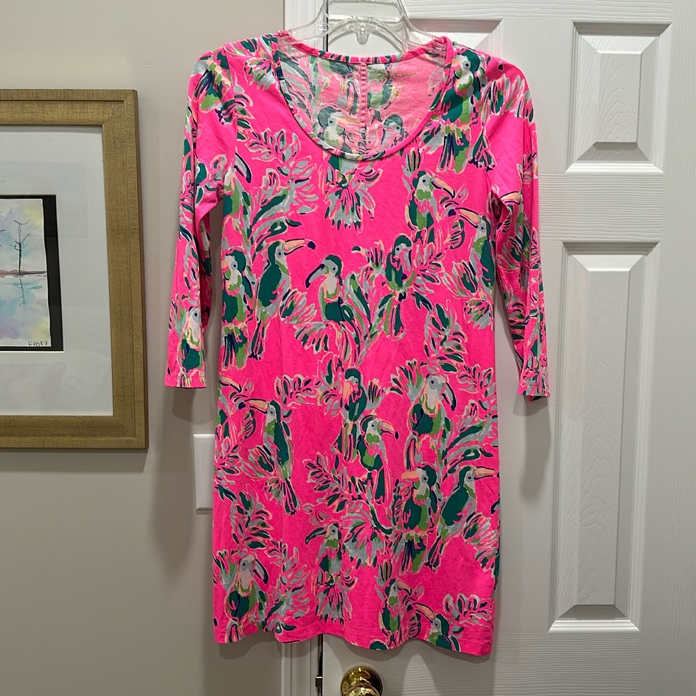 Lilly Pulitzer pink Pima cotton dress M